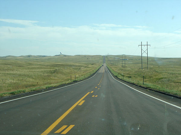 Rural highway in Lincoln County