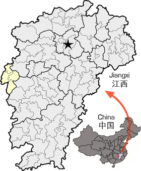 Location of Pingxiang within Jiangxi.png
