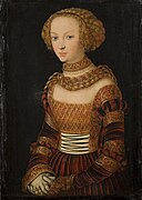 Lucas Cranach d.Ä. - Bildnis einer jungen Frau (Statens Museum for Kunst).jpg