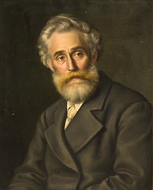 Portræt af Vilhelm Kyhn malet af Ludovica Thornam, Statens Museum for Kunst.
