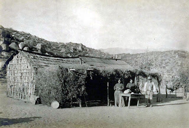 The Tongva and Payómkawichum (pictured in 1910) long inhabited the area that is now Corona.