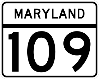 <span class="mw-page-title-main">Maryland Route 109</span> State highway in Montgomery County, Maryland, US