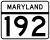MD Route 192.svg
