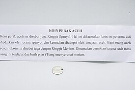 Koin perak Aceh diadaptasi dari koin Spanyol