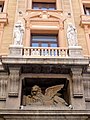 Lion of Saint Mark and statues of Protection and Precaution.