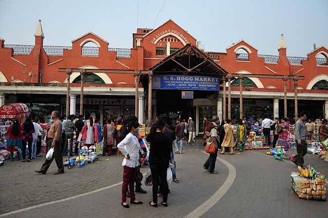 Front view of Stuart Saunders Hogg Market, Kolkata