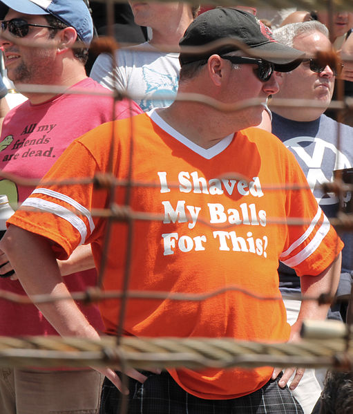 File:Man with orange shirt at Carb Day 2015 - Stierch.jpg