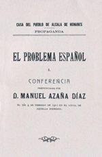 Thumbnail for File:Manuel Azaña (04-02-1911) El problema español.png