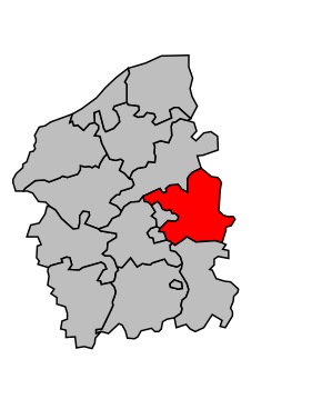 Kanton na mapě arrondissementu Lisieux