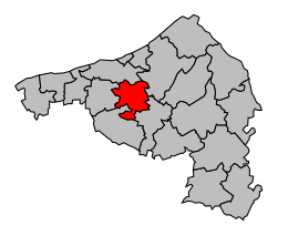 Canton de Longueville-sur-Scie - Carte
