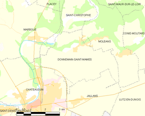 Poziția localității Donnemain-Saint-Mamès