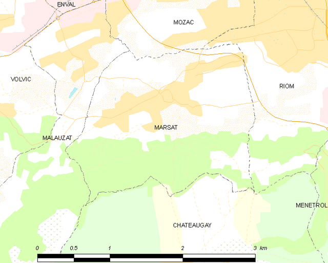 Poziția localității Marsat