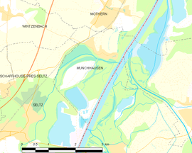 Mapa obce Munchhausen