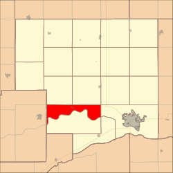 Map highlighting Oconee Township, Platte County, Nebraska.svg