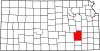 Map of Kansas highlighting Greenwood County.svg