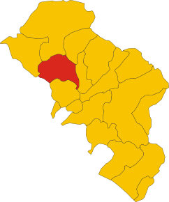Localizarea Mulazzo în Provincia Massa-Carrara