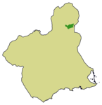 El Carche ligger i nordöst i Murciaregionen.