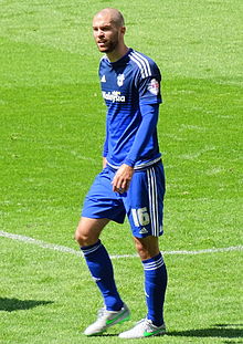 Connolly playing for Cardiff City in 2015. Matthew Connolly 2015.jpg