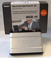 Maxtor OneTouch III Mini Edition Maxtor onetouch.JPG