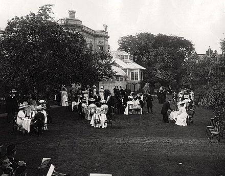 Garden party at the Meighen's house, 1908