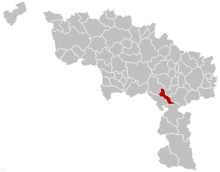 Merbes-le-Château Hainaut Belgium Map.png