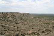 Escarpement Mescalero délimitant la bordure ouest de la Llano Estacado