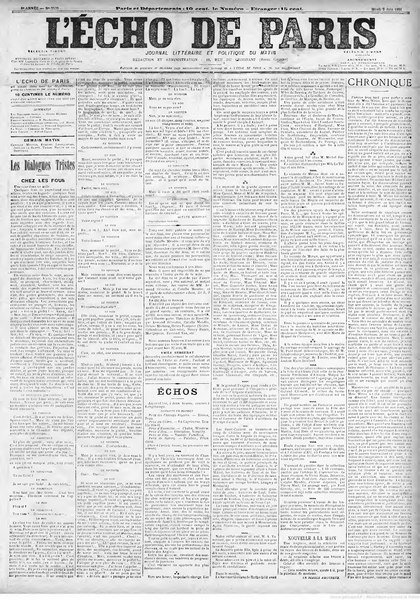 File:Mirbeau - Chez les fous, paru dans l’Écho de Paris, 2 juin 1891.djvu