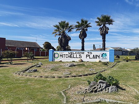 Mitchalls Plain sign rock