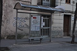 Español: Mollet del Vallès: Parada de autobús de Jaume I en sentido Barcelona. Català: Mollet del Vallès: Parada d'autobús de Jaume I en sentit Barcelona.