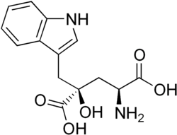 Structural formula of montin