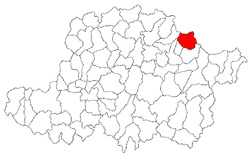 Location of Moneasa