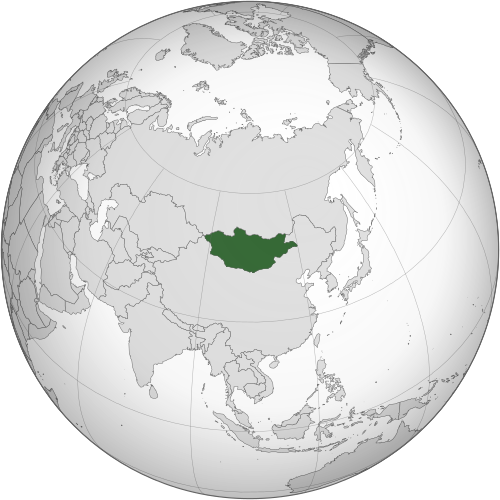 蒙古國的位置