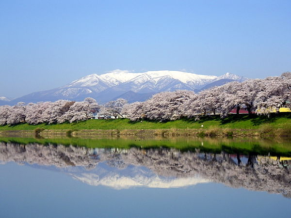 Góra Zaō, sakura, rzeka Shiroishi (60 km)