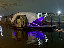 Mr. Trash Wheel at night Mr. Water Wheel at Night.jpg