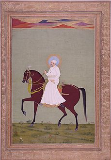 Muḥammad Sháh on horseback.jpg