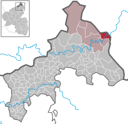 Läget för Mudersbach i Landkreis Altenkirchen