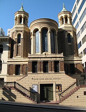 Illustrasjonsbilde av seksjonen Church of Our Lady of Victories i San Francisco