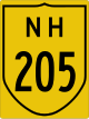 National Highway 205 Schild}}