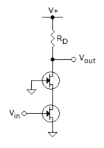 Kaskoda transistor NMOS