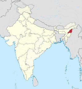 Kaart van Nagaland