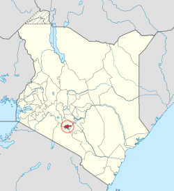 Ubicación en Kenia