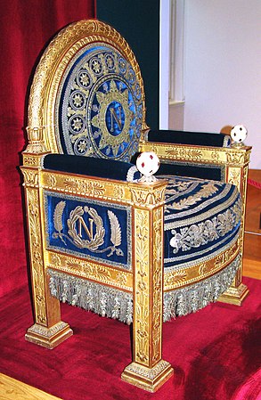 Trono de Napoleão Bonaparte, Imperador dos Franceses