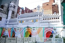 The Neevin Mosque is one of Lahore's few remaining medieval era buildings. Neevin Masjid 3 (WCLA).jpg