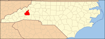 360px North Carolina Map Highlighting McDowell County.PNG