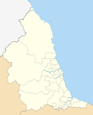 Location map North East England
