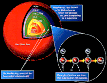 Cross section of a supergiant showing nucleosynthesis and elements formed. Nucleosynthesis in a star.gif