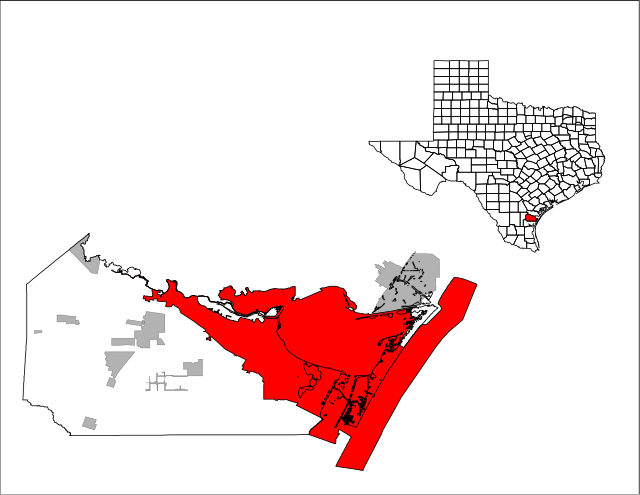 Location within Nueces County ê uī-tì