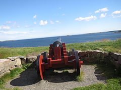Cannon from the early 19th century, at the south of Odderøya