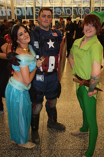 File:Otakuthon 2014- Jasmine, Captain America and Peter Pan (14843033088).jpg