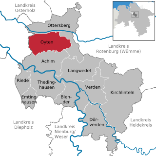 Oyten Place in Lower Saxony, Germany